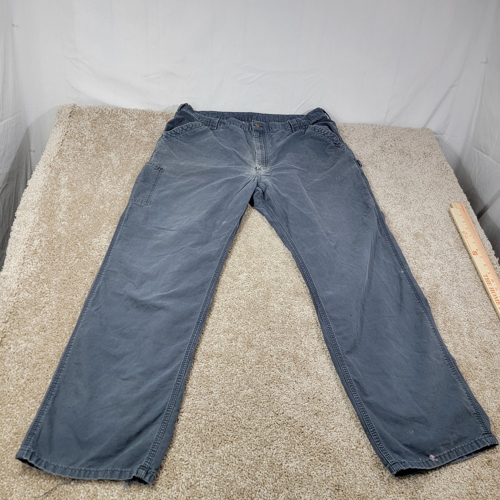 Carhartt Dungaree Carpenter Pant‎ Workwear Utility B151-NVY Blue 42x34 Loose fit